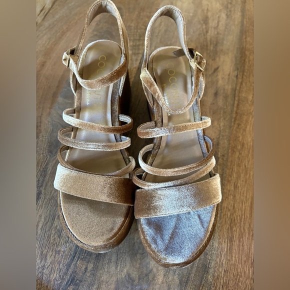 Coconuts by Matisse stargaze brown platform Sandal Heels size 9 - Picture 3 of 8